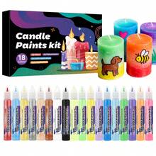 Bộ sơn Acrylic 18/24 màu - Dùng để vẽ nến tự làm, nghệ thuật thủy tinh, bút phác thảo 3D, vải bạt, gỗ, vải, đá - Nhiều màu - Xem 3