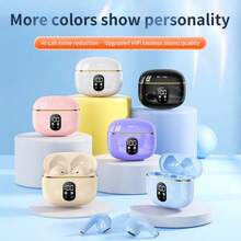 True Wireless Earphones Mini In-Ear Earphones, Bluetooth Earphones, Wireless Earphones With LED Digital Display Battery - X87-黑色 - 查看 6