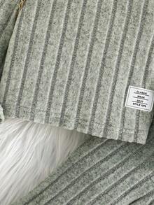 2 件套女婴休闲长袖上衣和时尚喇叭裤套装，春秋季 - 綠色 - 查看 5