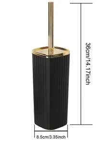 New Arrival! Recommended Essential Home Item - 1 Set Electroplated Long Handle Toilet Brush, Cleans Toilet Bowl Thoroughly, Bathroom Cleaning Tool, Combines Aesthetics And Functionality, Easy Toilet Cleaning - White - View 12