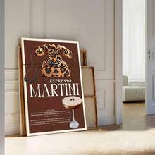 1/6Pcs Set Living Room Decor Retro Girly Canvas Poster – Y2K Fashion Prints, Canvas Wall Decor & Home Decor Living Room Accents, Stylish Leopard Wall Art & Posters For Room Decor, Bold Red Funky Home Decor Statement