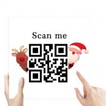 Customized Cards, Christmas Cards, Christmas Event Cards, Gift Cards, Discount Cards, Customized Greeting Cards, Customized QR Codes, Customized Payments, Customized Coupons, Customized Event Cards, Customized Counter Cards, Birthday, Party, Holiday, Wedding, Confession, Table Cards - Christmas QR Code Card - View 5