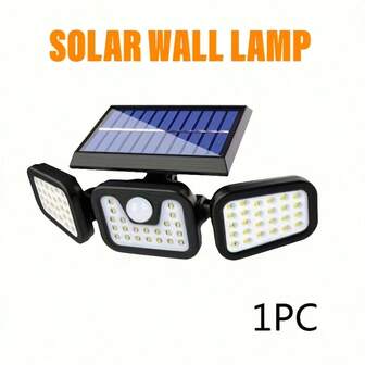 Solar Powered LED Outdoor Lights, Solar Powered Garden Wall Lights, 3 Lighting Modes, Motion Sensor Detector, Suitable For Yard, Sports Field, Playground, Hotel, Garden, Garage, Backyard, Patio, Pathway