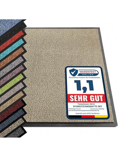 Etm Dirt Trapping Mat, Foot Mat Indoor Outdoor Front Door In Various Sizes (Anthracite Black, 60 180 Cm)