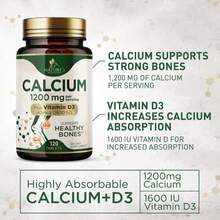 Calcium 1200 Mg With Vitamin D3 - Bone Health Supplement, Vitamin D &Amp; Calcium Supplements For Women &Amp; Men - Bone Strength, Teeth &Amp; Immune Support, Nature'S Calcium Pills, Bottled In USA - 240 Tablets - Tên hương vị B - Xem 3