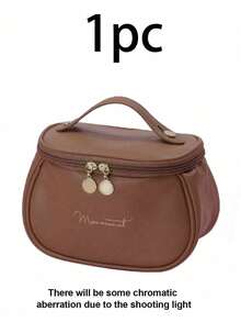 High Quality PU Travel Makeup Bags, Multifunctional Travel Storage Bag, Large Capacity Travel Cosmetic Bag, Cosmetics Organization And Storage, Makeup Organization, Cosmetic Storage Bag, Skin Care Bag, Travel Accessories, Travel Essentials, Cruise Essentials, Jewelry Storage, Lip Polish Storage, Nail Polish Storage Make Up Bag - Multicolor - View 16