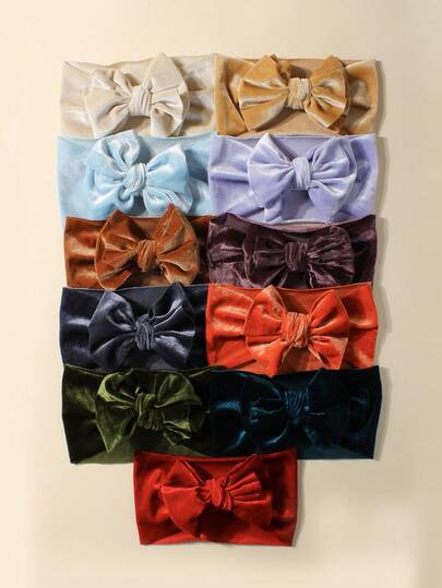 Set de 11 piezas de accesorios para el cabello de niña en colores de caramelo, con lazos suaves y lindos, adecuado para niños y niñas, otoño/invierno