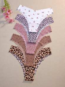 10 件/包 - 女士无缝波浪边内裤，舒适性感亲肤面料女士无缝比基尼内裤