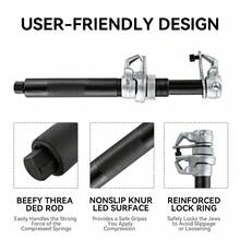 GEARZAAR Heavy Duty Coil Spring Compressor Hook Strut Clamp Suspension Car Auto Tool Set - Default - View 11