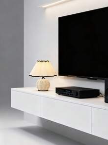 1 pieza Lámpara de mesa de ratán, lámpara plegada hecha a mano de estilo retro, lámpara de mesita de noche de madera sólida nórdica, adecuada para casa de huéspedes, comedor, camping, lámpara de luz cálida minimalista con control táctil, luz nocturna de ambiente - color madera - Ver 7