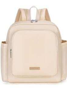 1pc Multifunctional Mommy Bag, Can Be Worn As Backpack Or Shoulder Bag, With Bottle Warmer And Wet/Dry Separation