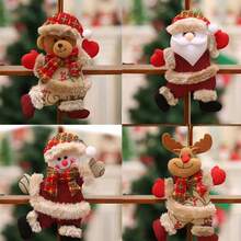 4Pcs Christmas Tree Hanging Ornaments Xmas Pendants Snowman Reindeer Bear Santa Claus Decoration Ornaments Sets For Christmas Party Decor, Tree Ornaments Set, Decor, Decorations Indoor, Tree Hanging Decorations,The Actual Object Shall Prevail