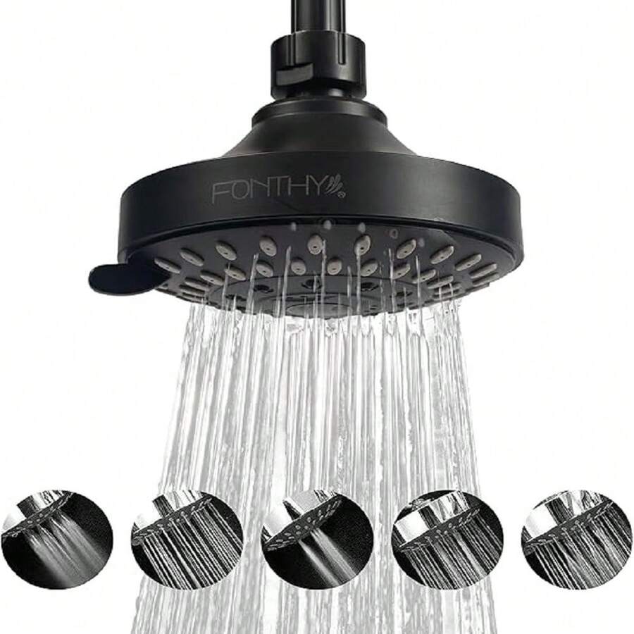 Fixed Showerheads - Black - View 1
