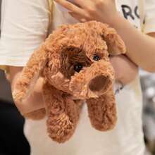 1个可爱28厘米/11.02英寸趣味卡哇伊狗狗毛绒玩具，柔软小狗毛绒玩偶，创意礼物，适合儿童生日派对、家居装饰、女孩房间装饰等，可收藏 - 彩色 - 查看 9