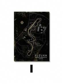 1pc Nurburgring Race Track Map Design Area Rug, Rectangle Polyester Knit Fabric Carpet, Fade Resistant Bedroom And Living Room Decor, Indoor Use