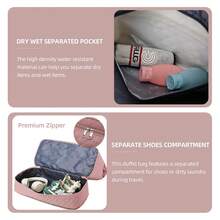 Travel Weekender Bags For Women - Large Duffle Bag With Shoe Compartment Carry On Overnight Bag With Toiletry Bag Gym With Toiletry Bag Tote Bag Duffel Bags With Wet Pocket For Gym Hospital Bags For Labor And Delivery (Pink/Black) - Hồng - Xem 5