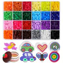 800 piezas/8400 piezas Cuentas de píxel DIY, adecuadas para decoración de joyería hecha a mano, kit de fabricación de joyería DIY colorida - regalo perfecto para cumpleaños u ocasiones festivas