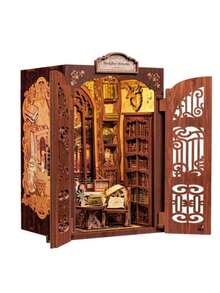 Mô hình gỗ mini DIY Book Nook có đèn, giá sách, đồ chơi trang trí 3D làm quà tặng, nhà sách hình cú mèo - Nhà búp bê mini DIY bằng gỗ, nhà búp bê có đèn, nhà sách hình cú mèo mini làm đồ chơi, quà tặng sinh nhật - Nhiều màu - Xem 15
