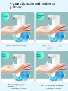 RAF 【400ml 感應式自動皂液器】自動皂液器，400ml/14oz 感應式泡沫皂液器，USB充電式，適用於浴室與廚房的感應式自動泡沫液體皂液器 - 多色1 - 查看 8
