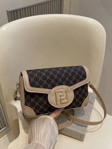 Bolso de hombro de diseño de nicho para mujer, nueva bolsa cuadrada cruzada de otoño/invierno, versátil - Multicolor - Ver 1