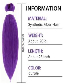 Pre-Stretched Crochet Hair Synthetic Wigs For Women Hip-Hop Dreadlocks Braids Easy To Weave Synthetic Fiber Long Braid Wigs - Multicolor - View 5