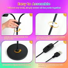 Dual-Head RGB Floor Lamp With Remote Control, Adjustable Brightness & Color Temperature, Romantic Ambient Projection Light For Living Room And Bedroom - đen - Xem 11