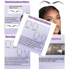 False Eyebrows For Women Realistic Human Hair Brow Extensions Easy To Use And Reusable Fake Eyebrows For Natural Look - Black - View 1