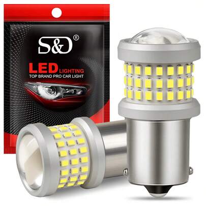 S&D 2 st 1156 BA15S P21W LED-lampa 1157 P21/5W BAY15D BA15D BAU15S PY21W LED-bilsignallampa automatisk blinkers bakljus bromsljus 12V