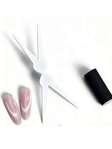 2/1件装新款法式猫眼磁铁，强磁性Y型铁板，适用于猫眼指甲油凝胶 - 3D双头法式猫眼美甲磁铁，XY型法式猫眼美甲磁铁，二合一磁棒美甲凝胶指甲油美甲配件工具套装，猫眼磁铁辅助工具，精准美甲UV磁棒美甲工具，适合家庭DIY美甲沙龙使用