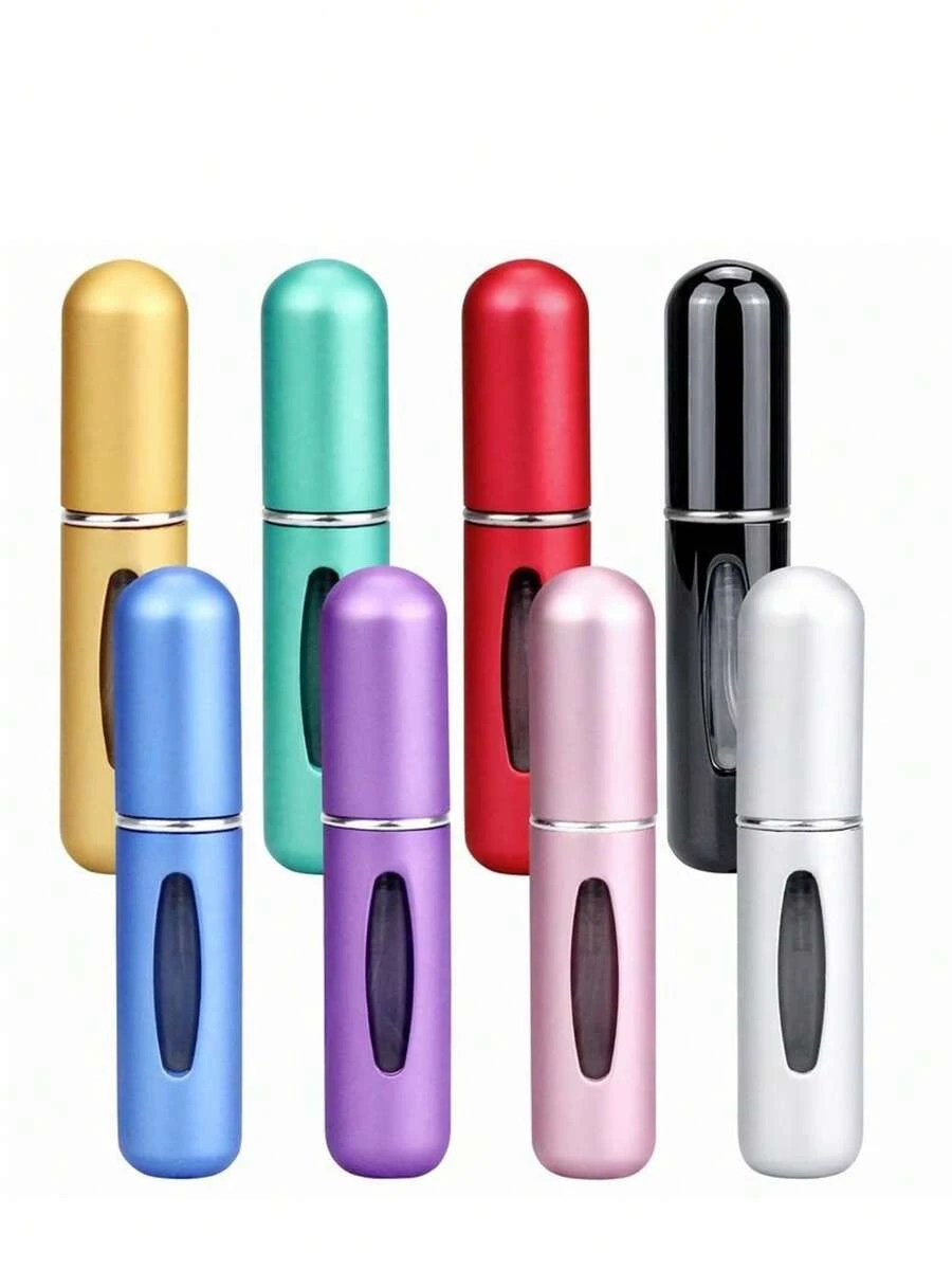 Refillable Perfume Atomizer Travel,8Pcs 5ML Portable Mini Pocket Perfume Atomizer Bottle Spray For Travel Accessories Tin Canister Organiser - 粉色 - 查看 1