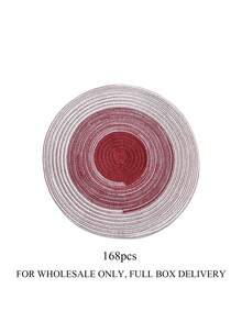 1pc/4pcs/6pcs 15-Inch Round Gradient Woven Placemats, Washable Non-Slip Heat-Resistant Tabletop Mats, Suitable For Home Dining Table Decor, Spring Outdoor Party Holiday Gifts, Christmas Decorations - Multicolor - View 21