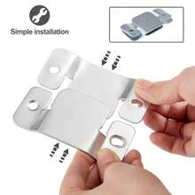 DEEPDREAM 4 Pcs Sectional Couch Connectors Metal Couch Clips Sofa Connector Interlocking Furniture Connector With 10 Pcs Screws