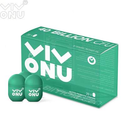  VIVONU 20 botellas * 07oz probióticos 40 mil millones de cfu, probióticos de botellas verdes pequeñas, gestión de la imagen de probióticos digestivos saludables (20 / 1 caja) salud digestiva sin adhesivos, soja, gluten, leche, huevos, trigo, cacahuetes, mariscos, aditivos o conservantes