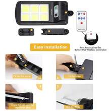 99000LM LEDs Solar Powered Outdoor Wall Lights, 3 Lighting Modes, Motion Sensor, Durable ABS & Metal Construction - Solar Garden Decorations For Porch, Yard, Street Lighting - 黑色 - 查看 10