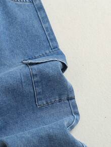 3pcs/Set Boys Spring/Autumn Denim Jacket Outfit, Including Long Sleeve T-Shirt And Jeans, Casual Holiday Wear