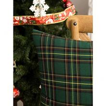 Christmas Scottish Plaid Pattern Pillowcase, Cushion Cover, Classic Cottage Outdoor Square Cushion Cover Suitable For Home Decoration In Living Room Sofas, Bedrooms And Other Settings. - 綠色 - 查看 4