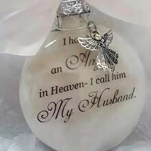 1pc Angel In Heaven Decoration Commemorative Artificial Feather Ball Christmas Decoration Pendant Scene Decor, Christmas Tree Decor, Home Decor, Holiday Party Supplies - Multicolor - View 20