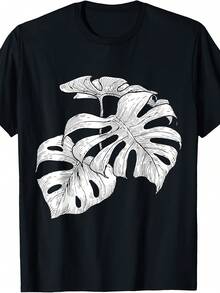 Philodendron Monstera Deliciosa Swiss Cheese House Plant T-Shirt - 款式23 - 查看 1