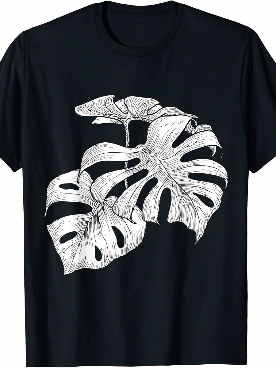 Philodendron Monstera Deliciosa Swiss Cheese House Plant T-Shirt - 款式23 - 查看 1