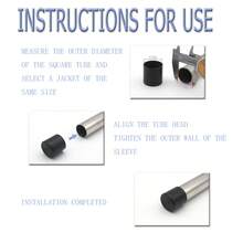 4件圆形家具脚垫椅子桌子沙发防滑静音橡胶腿垫木地板防刮保护垫 - 黑色 - 查看 4