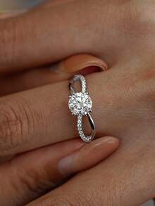 1 Carat Exquisite Luxury Moissanite Ring (Inspired By Liu Shishi), 925 Sterling Silver, Bridal Wedding Jewelry, Best Friend Birthday/Anniversary Gift