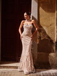 Faeriesty Haute Glamour Elegant Axelbandslös Sjöjungfru Aftonklänning Med Paljetter Och Pärlor – Invecklade Geometriska Mönster, Dragkedja Bak För Bröllop, Röda Mattan-Evenemang, Kvällsgalor Och Lyxiga Middagar Nyårsoutfit