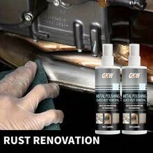 通用金属除锈剂，不锈钢厨具翻新，浴室淋浴镀铬部件除锈和翻新，适用于炉灶、烟囱、锅碗瓢盆、水槽，以及汽车和摩托车维护