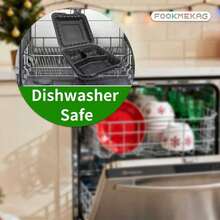 Lunch Box Is Reusable [48 Sets, Black 3 Compartments], Plastic Food Preparation Container, Made Of PP Material, Reusable, Can Be Put In Dishwasher, Microwave Oven & Freezer, Suitable For Food Preparation, Christmas Parties, Halloween Events, Gifts, Kitchen. - 規格 - 查看 3