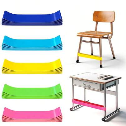 8 dây đai ghế Fidgety Feet cho ghế, dụng cụ ADHD, dây đai ghế ngồi linh hoạt cho lớp học, dụng cụ Fidget, hỗ trợ tập trung, thiết kế nhẹ