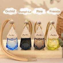 4/8-Piece Car Air Freshener Set, Car Aromatherapy Diffuser | Long-Lasting Fragrance, Multiple Scent Options, Powerful Air Freshening | Premium Gift Box - Ideal For Christmas, Halloween, Stocking Stuffers & Birthday Gifts | Pendant Aromatherapy Decoration - Suitable For Multiple Scenarios (Wardrobe, Bathroom) - 4-Bottle Pack (Set B) - 查看 9