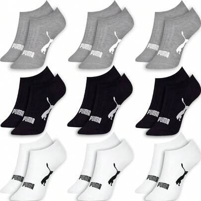 Kit 9 Pares Meias Puma Sapatilha Cano Curto Baixo Original