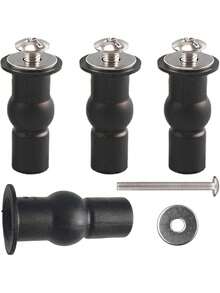 2/4pcs/Set Universal Toilet Seat Hinge Bolts Kit Stainless Steel Screws With Expansion Rubber Nuts & Threaded Inserts For Blind Hole Connections, Top Mount Hardware Replacement Set Bathroom Bathroom Accessories Bathroom Tools - Multicolor - View 14