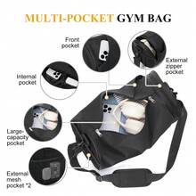 Mode Fitness Tasche für Herren, kleine zylindrische Reisetasche, handliche Reisetasche, umgehängte Eimertasche, Damen Lässig Messenger Tasche, leichte und einfache Schwimm-Tasche, Gym leichte Aufbewahrung Umhängetasche Reisetasche, Nass-Trocken-Trennung Sport-Tasche, spezielle wasserdichte Aufbewahrungstasche für Training Umhängetasche, Sporttasche.