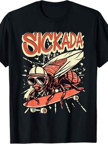 Sick Cool Cic Riding A Skateboard T-Shirt - Style 10 - View 1